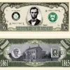 Egpull<100 - President Abraham Lincoln Million Dollar Novelty Money Patriotic Bills - Miniature Marvels: Airplane Models & Painted Dice
