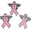 Egpull<120 Angel Pins with Wings ~ Pink Ribbon Breast Cancer Awareness Cure Charm Set - Miniature Marvels: Airplane Models & Painted Dice
