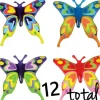 Egpull<12 Butterfly Inflatable Blow Ups ~ Toy Party Bright Colorful Butterflies (1dz) - Miniature Marvels: Airplane Models & Painted Dice