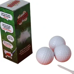 Egpull<3 Exploding Golf Balls & Tee ~ Explodes into Smoke Cloud ~ Gag Prank Joke Trick - Miniature Marvels: Airplane Models & Painted Dice