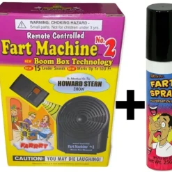 Egpull<1 Fart Machine #2 Wireless Remote Control + 1 Fart Stink Bomb Spray Can ~ COMBO - Miniature Marvels: Airplane Models & Painted Dice