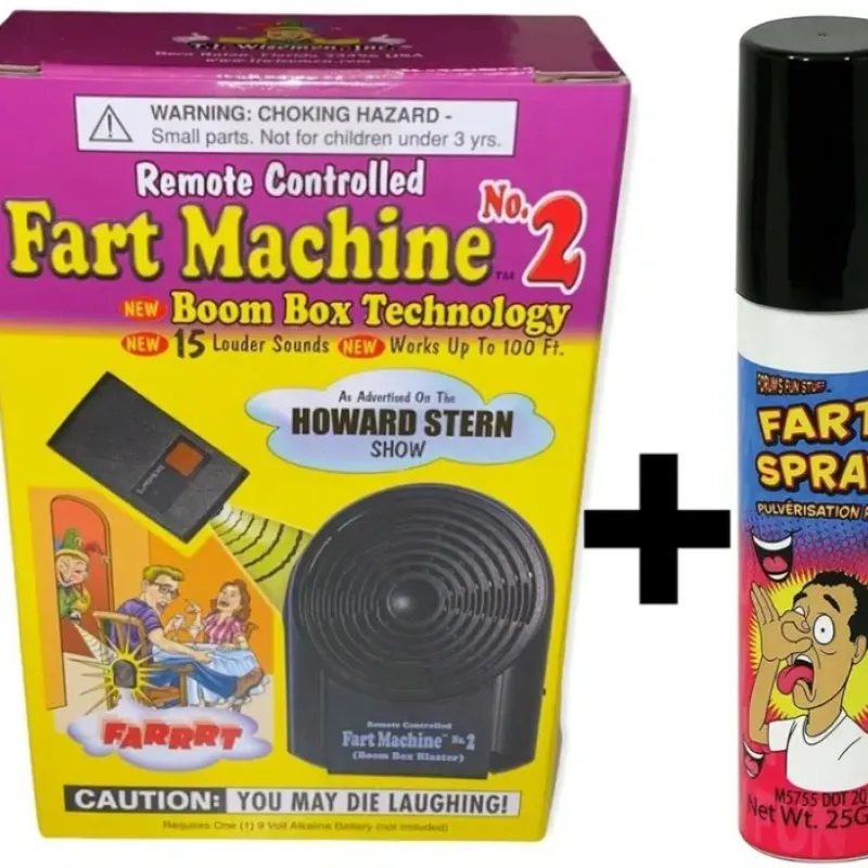 Egpull<1 Fart Machine #2 Wireless Remote Control + 1 Fart Stink Bomb Spray Can ~ COMBO - Miniature Marvels: Airplane Models & Painted Dice