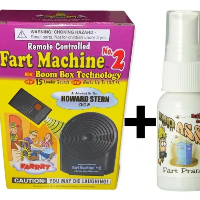 Egpull<1 Fart Machine #2 with remote + 1 Liquid Ass Spray Bottle Stink Bomb ~ COMBO! - Miniature Marvels: Airplane Models & Painted Dice