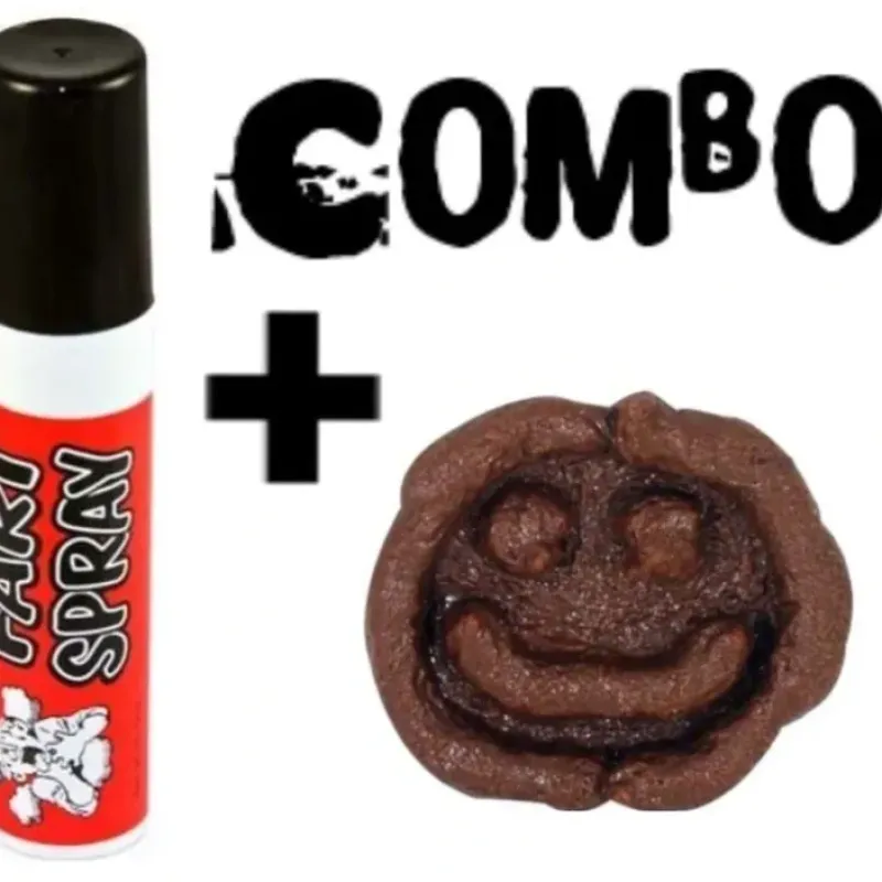 Egpull<1 Fart Spray + 1 Smiley Face Crap Poop Turd ~ COMBO SET ~ - Miniature Marvels: Airplane Models & Painted Dice