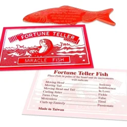 Egpull<1440 Fortune Teller Fish Novelty Magic Miracle Telling Hand Play Party Child Toy - Miniature Marvels: Airplane Models & Painted Dice