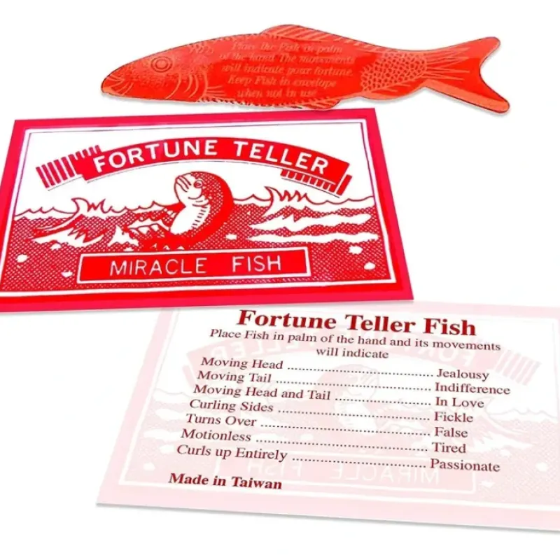 Egpull<1440 Fortune Teller Fish Novelty Magic Miracle Telling Hand Play Party Child Toy - Miniature Marvels: Airplane Models & Painted Dice