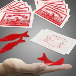 Egpull<144 Fortune Teller Magic Miracle Fish Fortune Telling Fish Individual Envelopes - Miniature Marvels: Airplane Models & Painted Dice