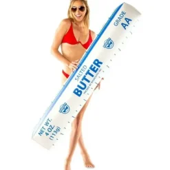 Egpull<4 FT GIANT BUTTER STICK Inflatable Noodle Swimming Pool Float Toy - BigMouth Inc - Miniature Marvels: Airplane Models & Painted Dice