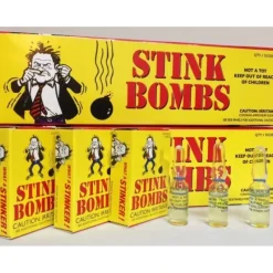 Egpull<1296 Glass Stink Bombs (432 boxes of 3) Gag Prank Novelty ~ Bulk Wholesale Lot - Miniature Marvels: Airplane Models & Painted Dice