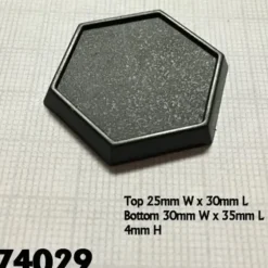 Shop All*1 Inch Hex Plastic Gaming Base (20) RPR 74029 - Miniature Marvels: Airplane Models & Painted Dice