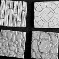 Shop All*1 Inch Square Scenic Bases (4) RPR 74019 - Miniature Marvels: Airplane Models & Painted Dice