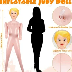 Egpull<60" INFLATABLE JUDY Female Inflate a Date Bachelor Party Blow Up Doll Girl - Miniature Marvels: Airplane Models & Painted Dice