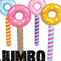 Egpull<4 JUMBO ~ Inflatable Donut Lollipop Wonka CANDYLAND Inflate Pool Float Party Toy - Miniature Marvels: Airplane Models & Painted Dice