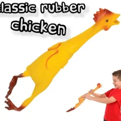 Egpull<21" Large Rubber Chicken Bird Joke Prank Funny Chick Hen Party Gag Gift Dog Toy - Miniature Marvels: Airplane Models & Painted Dice