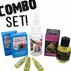 Egpull<1 Liquid Ass Spray Bottle + 1 Stink Perfume + 6 Glass Stink Bombs ~ COMBO SET - Miniature Marvels: Airplane Models & Painted Dice