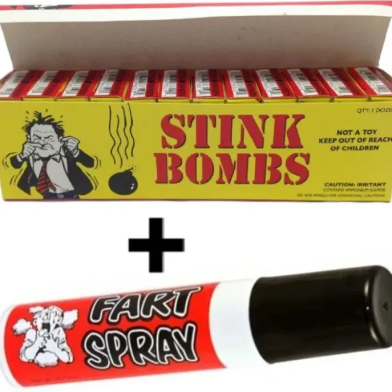 Egpull<36 Liquid Stink Bombs ~ Butt Crack Ass Smell + 1 Fart Spray COMBO SET Gag Joke - Miniature Marvels: Airplane Models & Painted Dice