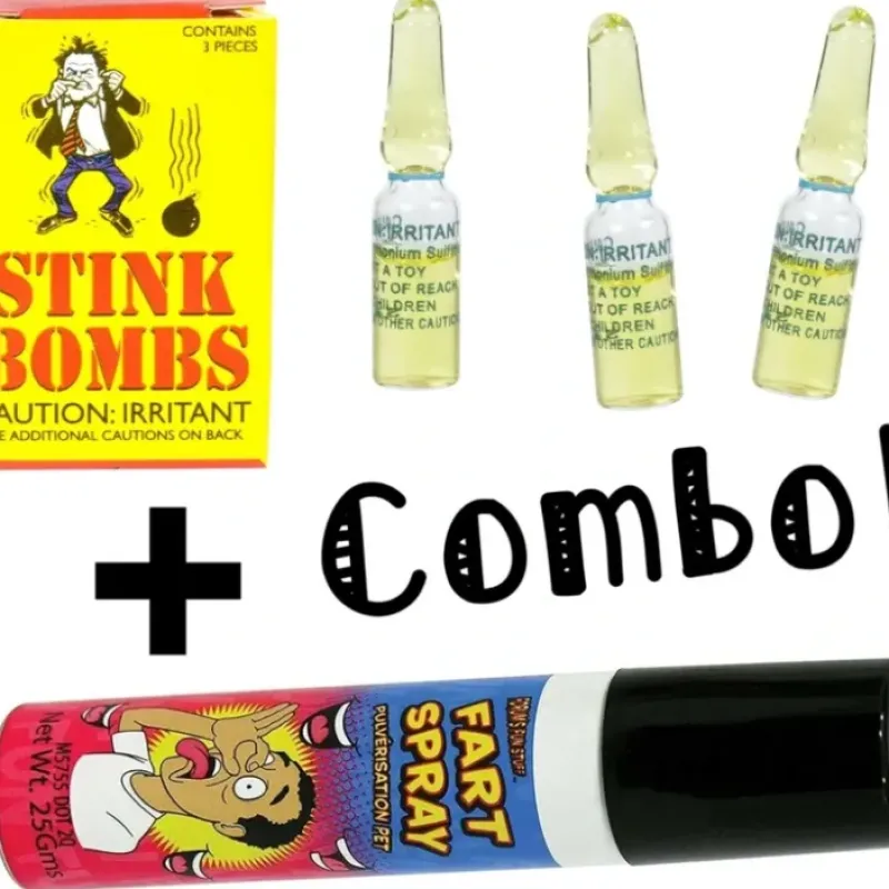 Egpull<3 Liquid Stink Bombs ~ Butt Crack Ass Smell Joke Gag + 1 Fart Spray COMBO SET - Miniature Marvels: Airplane Models & Painted Dice