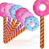 Egpull<12 Lollipop Suckers inflatable Birthday donut holes Wonka CANDYLAND valentine - Miniature Marvels: Airplane Models & Painted Dice