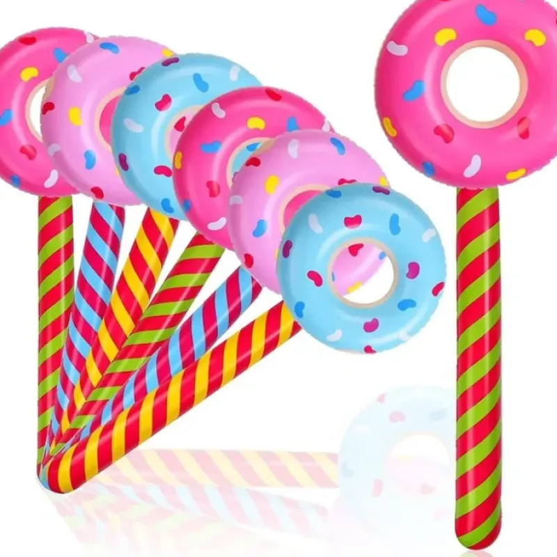 Egpull<12 Lollipop Suckers inflatable Birthday donut holes Wonka CANDYLAND valentine - Miniature Marvels: Airplane Models & Painted Dice