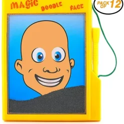 Egpull<12 Magic Doodle Face - Child Magnetic Draw Board Puzzle Game Classic Toys (1 dz) - Miniature Marvels: Airplane Models & Painted Dice