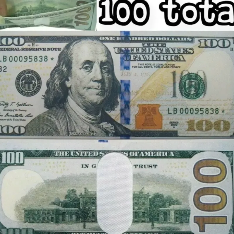 Egpull<100 Pack - 100 Hundred Dollar Bill Wallets Money Bi-Fold Card Holder - Miniature Marvels: Airplane Models & Painted Dice