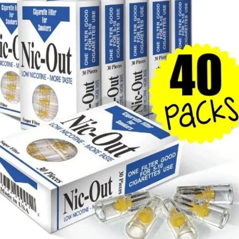 Egpull<40 Packs Nic Out Disposable Cigarette Plastic Filter Covers (1,200 filters) - Miniature Marvels: Airplane Models & Painted Dice