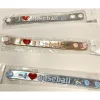 Egpull<58 pcs Sports Baseball Bracelets "I Love Baseball" 3 Colors - Wristbands - Miniature Marvels: Airplane Models & Painted Dice