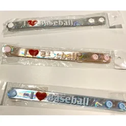 Egpull<58 pcs Sports Baseball Bracelets "I Love Baseball" 3 Colors - Wristbands - Miniature Marvels: Airplane Models & Painted Dice