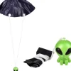Egpull<12 Piece - 1.75" Galactic Green Alien Paratrooper UFO Child Party Kid Toys (1 dz) - Miniature Marvels: Airplane Models & Painted Dice