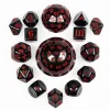 Shop All*15 Piece Set - Black with Red Numbers - Miniature Marvels: Airplane Models & Painted Dice