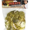 Egpull<144 Plastic Gold Coins Pirate Treasure Chest Play Money Birthday Party Favors - Miniature Marvels: Airplane Models & Painted Dice