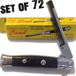 Egpull<72 Pocket Switchblade Fake Comb Folding Novelty Knife Toy Switch Blade Combs - Miniature Marvels: Airplane Models & Painted Dice