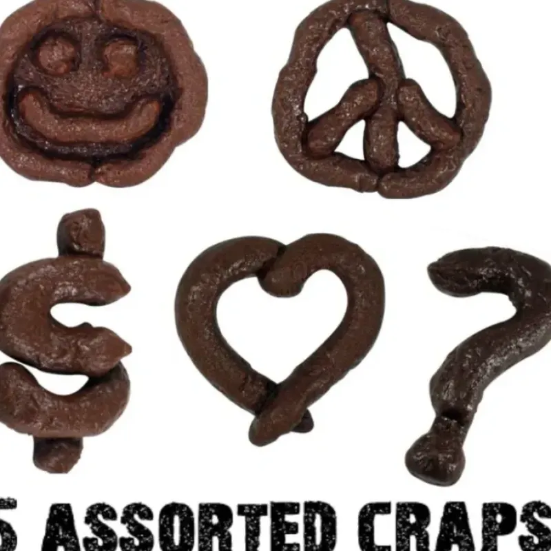 Egpull<5 PREMIUM HIGH QUALITY Fake Poop Crap Turds - Looks incredibly real! GaG Joke - Miniature Marvels: Airplane Models & Painted Dice