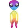 Egpull<36" Rainbow Color Space Alien Inflate - Inflatable 3 Feet Blow Up Prop UFO Child Play Toy - Miniature Marvels: Airplane Models & Painted Dice
