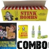 Egpull<36 Stink Bombs + 1 Itching Itch Powder Pack - COMBO GaG Prank Joke Set - Miniature Marvels: Airplane Models & Painted Dice