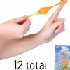 Egpull<12 Stretching Rubber Chicken Slingshots Yellow Bird Finger Flying Toy Game (1 DZ) - Miniature Marvels: Airplane Models & Painted Dice