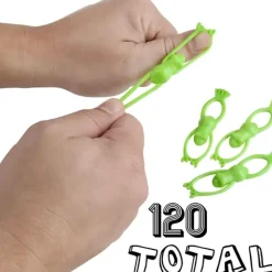 Egpull<120 Stretchy Flying Frog 3.5" Slingshot - Party Filler Favor Toys (10 dz) - Miniature Marvels: Airplane Models & Painted Dice