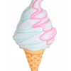Egpull<12 SWIRL Color Inflatable Ice Cream Cone - Blow Up Pool Toy Decorations (1 dz) - Miniature Marvels: Airplane Models & Painted Dice