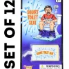 Egpull<12 Toilet Seat Water Squirt Prank Funny Practical Joke Bathroom Novelty Gag Gift - Miniature Marvels: Airplane Models & Painted Dice