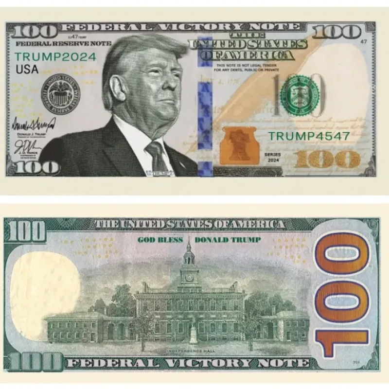 Egpull<1000 TOTAL - President Donald Trump $100 Victory Novelty Money Bills Fake Notes - Miniature Marvels: Airplane Models & Painted Dice