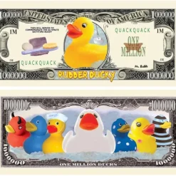 Egpull<1000 TOTAL - Rubber Ducky Million Dollar Collectible Novelty Bills - Funny Money - Miniature Marvels: Airplane Models & Painted Dice