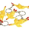Egpull<144 TOTAL 3" Rubber Stretch Rubber Chicken Key Chain - Gag Gift Joke (12 dozen) - Miniature Marvels: Airplane Models & Painted Dice