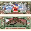 Egpull<1000 TOTAL - Santa Claus Merry Christmas $25 Dollar Novelty Money Gift Bills - Miniature Marvels: Airplane Models & Painted Dice