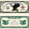 Egpull<100 TOTAL Zillion Dollar Eagle Money Bills Party Novelty Fake Game Casino Poker - Miniature Marvels: Airplane Models & Painted Dice