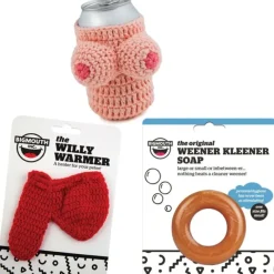 Egpull<1 Willy Warmer + 1 Knitted Boobie + 1 Weener Cleaner Soap - Gag Prank COMBO SET - Miniature Marvels: Airplane Models & Painted Dice