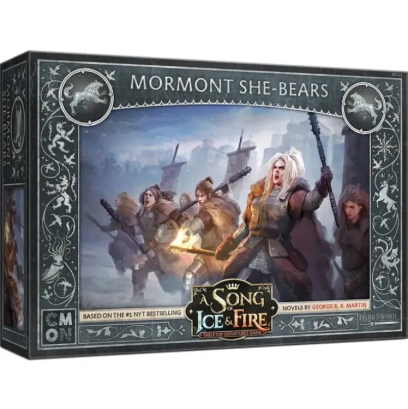 Shop All*A Song of Ice and Fire - Stark: Mormont She-Bears - Miniature Marvels: Airplane Models & Painted Dice