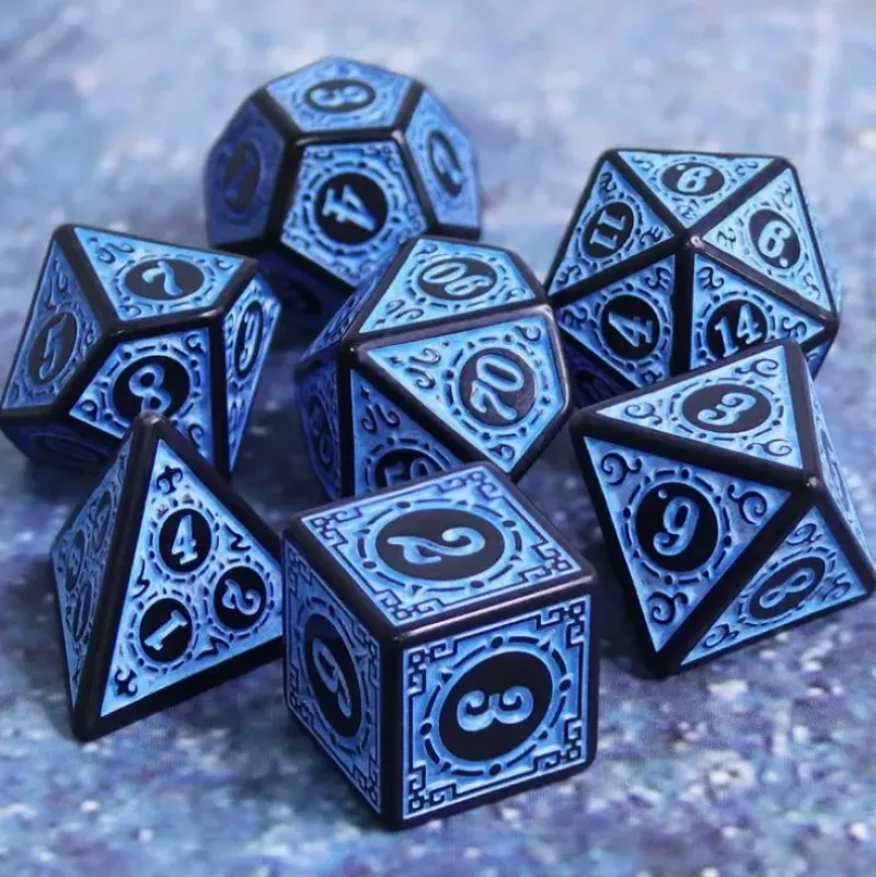 Shop All*Abe Dice w/Blue Numbers - Miniature Marvels: Airplane Models & Painted Dice