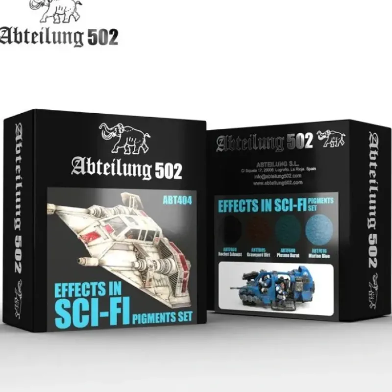 Paint<Abteilung 502: Effects In Sci-Fi - Pigment Set LTG AK-ABT404 - Miniature Marvels: Airplane Models & Painted Dice