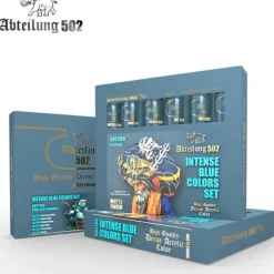 Paint<Abteilung 502: Intense Blue Colors Set LTG AK-ABT1168 - Miniature Marvels: Airplane Models & Painted Dice