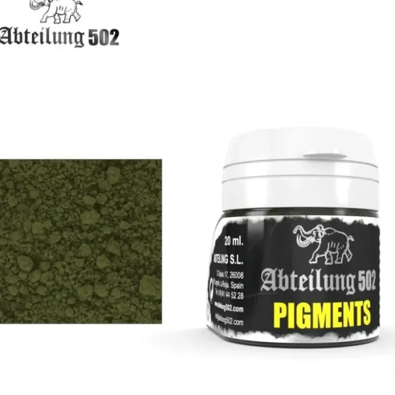Paint<Abteilung 502: Pigments - Faded Moss Green LTG AK-ABTP048 - Miniature Marvels: Airplane Models & Painted Dice